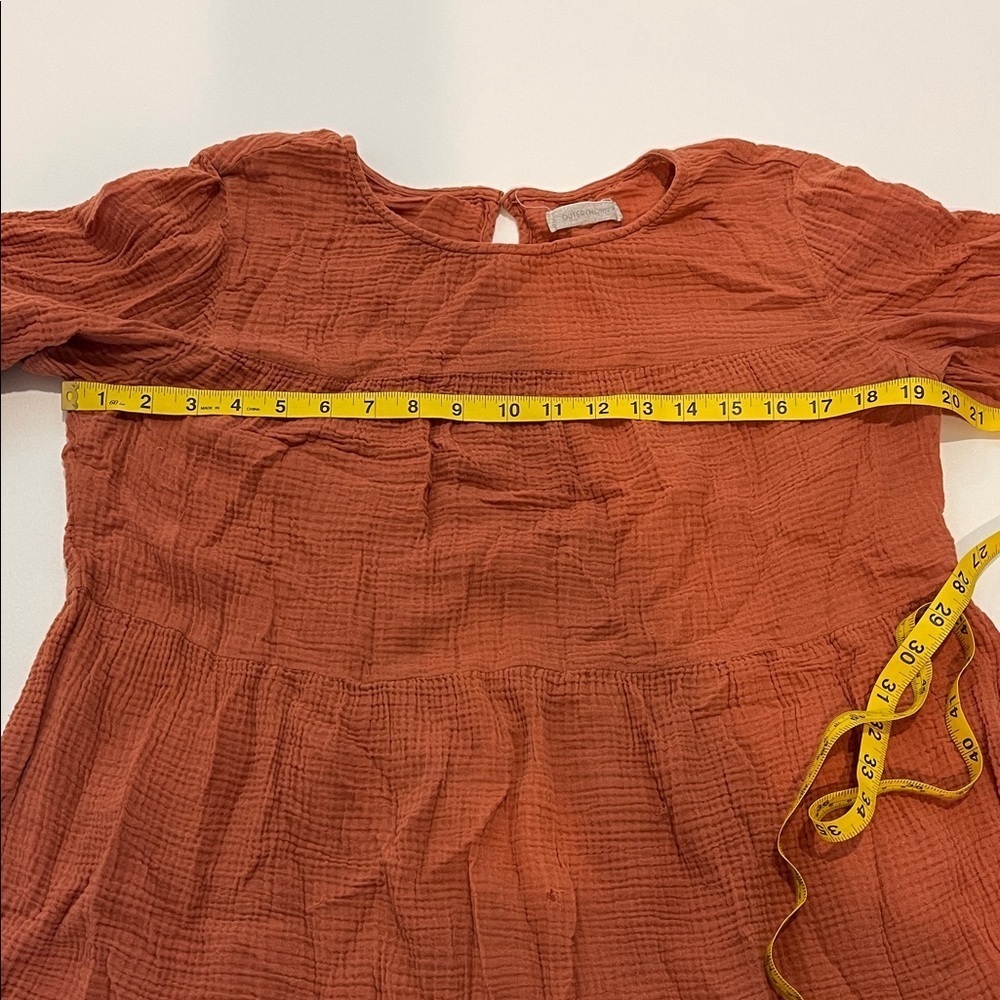 Outerknwon Currents Elegant Rust Orange Dress